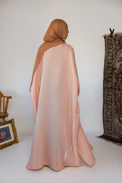 Abaya Rose Métallique