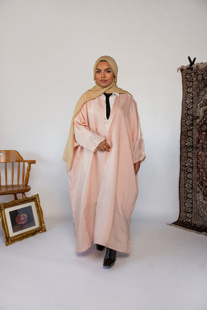 Abaya Rose Métallique