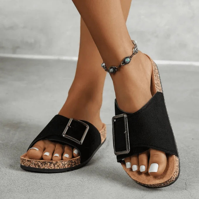 Sandales Noires Confort Quotidien