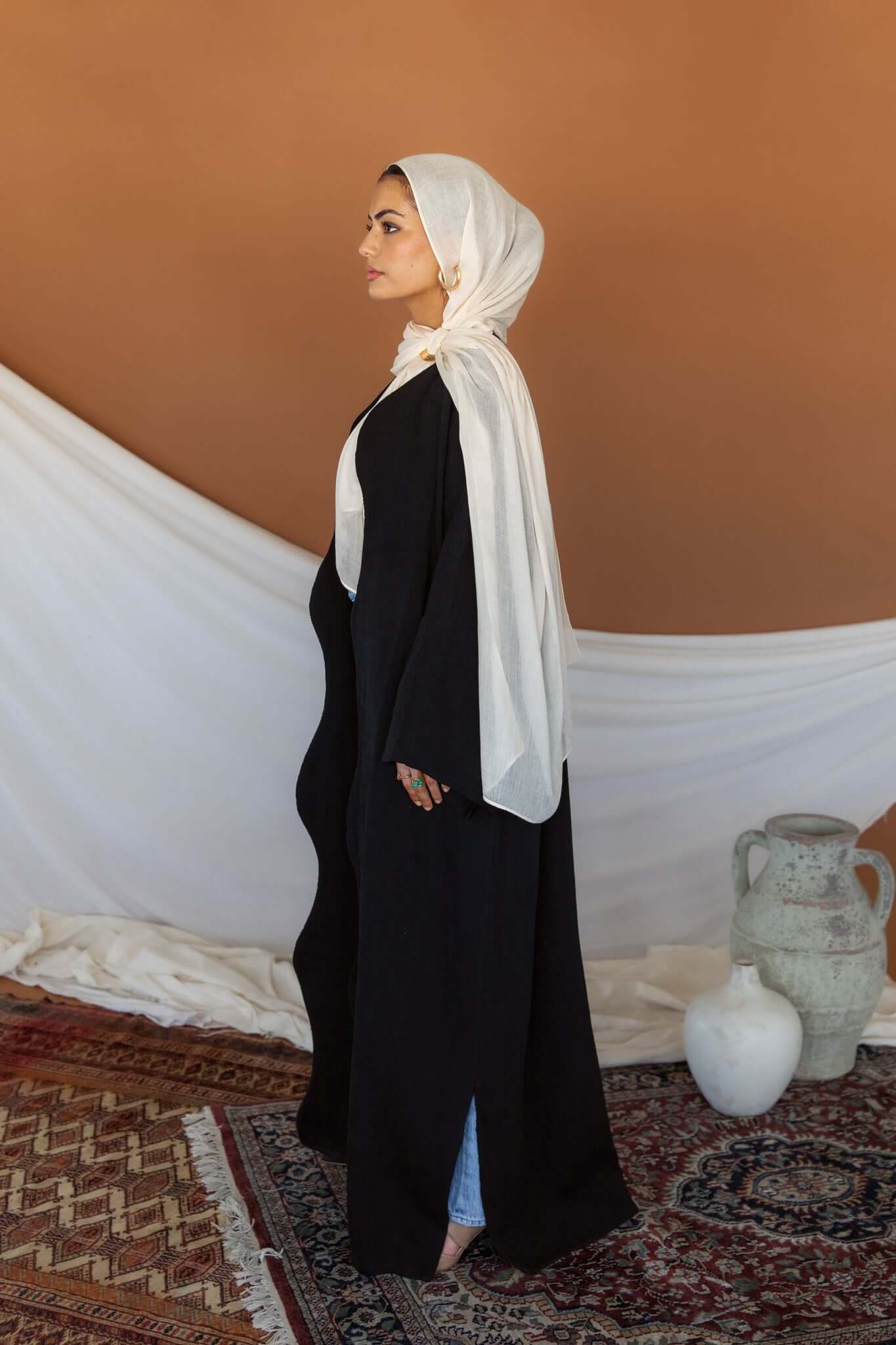 Abaya Noire Évasée